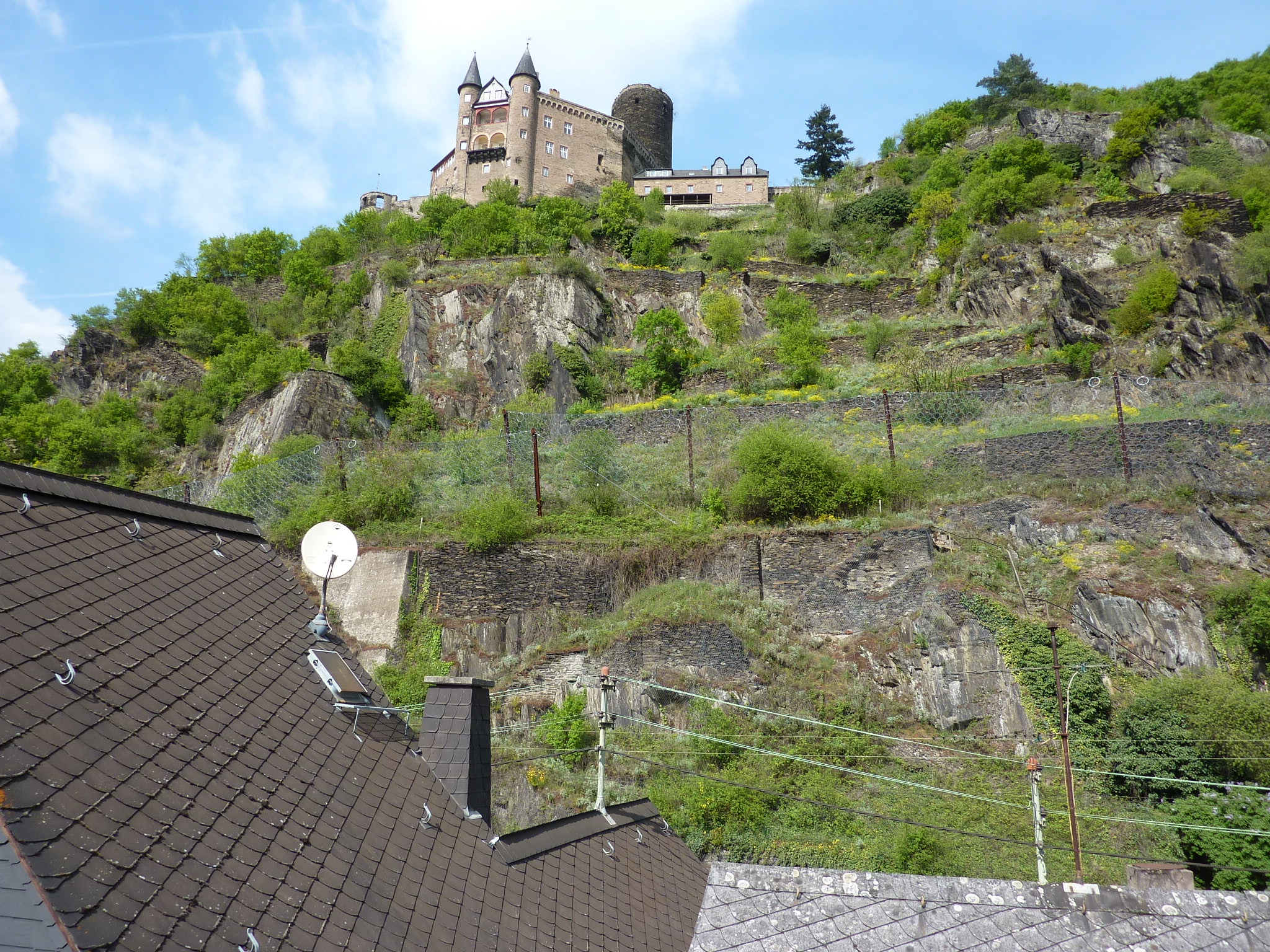 Burg Katz oberhalb der Altstadt von Sankt Goarshausen